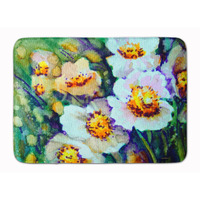 "Caroline's Treasures Raindrops on Poppies Floor Mat, 19"" x 27"", Multicolor"
