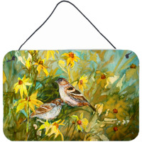 "Caroline's Treasures PJC1111DS812 Sparrows in the Field Wall or Door Hanging Prints, 8 x 12"", Multicolor"