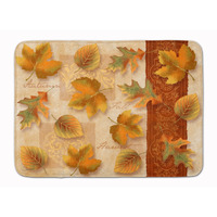 "Caroline's Treasures Fall Autumn Leaves Floor Mat, 19"" x 27"", Multicolor"