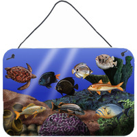 "Caroline's Treasures PTW2028DS812 Undersea Fantasy 1 Wall or Door Hanging Prints, 8 x 12"", Multicolor"