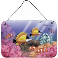 "Caroline's Treasures PTW2031DS812 Undersea Fantasy 6 Wall or Door Hanging Prints, 8 x 12"", Multicolor"