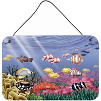 "Caroline's Treasures PTW2032DS812 Undersea Fantasy 7 Wall or Door Hanging Prints, 8 x 12"", Multicolor"