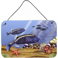 "Caroline's Treasures PTW2033DS812 Undersea Fantasy 8 Wall or Door Hanging Prints, 8 x 12"", Multicolor"