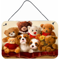 "Caroline's Treasures PTW2050DS812 Cavalier Spaniel Friends Forever Wall or Door Hanging Prints, 8 x 12"", Multicolor"