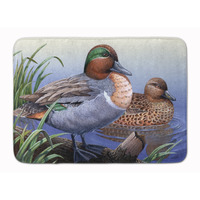 "Caroline's Treasures Green Teal Ducks in the Water Floor Mat, 19"" x 27"", Multicolor"