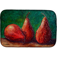 "Caroline's Treasures Pears Dish Drying Mat, 14"" x 21"", Multicolor"