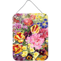 "Caroline's Treasures Summer Floral by Anne Searle Wall or Door Hanging Prints SASE0953DS1216, 16HX12W, Multicolor"