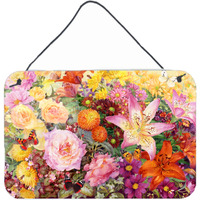 "Caroline's Treasures Autumn Floral by Anne Searle Wall or Door Hanging Prints SASE0955DS812, 8HX12W, Multicolor"