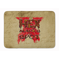 "Caroline's Treasures Hex marks the spot Halloween Floor Mat, 19"" x 27"", Multicolor"