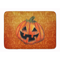 "Caroline's Treasures October Pumpkin Halloween Floor Mat, 19"" x 27"", Multicolor"