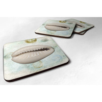 "Caroline's Treasures SB3038FC Shells Foam Coasters (Set of 4), 3.5"" H x 3.5"" W, Multicolor"