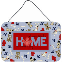 "Caroline's Treasures A House is Not a Home Without a Dog Wall or Door Hanging Prints, 8 x 12"""