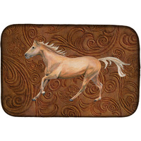 "Caroline's Treasures Horse Dish Drying Mat, 14"" x 21"", Multicolor"