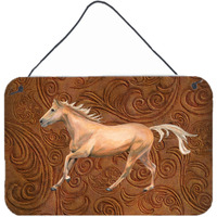 "Caroline's Treasures SB3060DS812 Horse Aluminum Metal Wall or Door Hanging Prints, 8 x 12"""