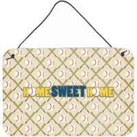 "Caroline's Treasures Home Sweet Home Aluminum Metal Wall or Door Hanging Prints, 8 x 12"""