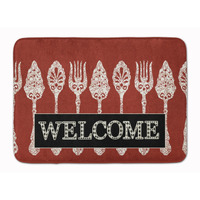 "Caroline's Treasures Serving Spoons Welcome Floor Mat, 19"" x 27"", Multicolor"