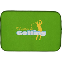 "Caroline's Treasures I'd rather be Golfing Man on Green Dish Drying Mat, 14"" x 21"", Multicolor"