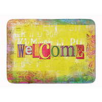 "Caroline's Treasures Artsy Welcome Floor Mat, 19"" x 27"", Multicolor"