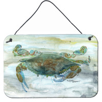 "Caroline's Treasures Crab a Leg up Watercolor Door Hanging Prints wall-decor, Multicolor"