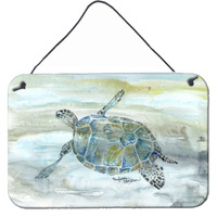 "Caroline's Treasures Sea Turtle Watercolor Door Hanging Prints wall-decor, Multicolor"