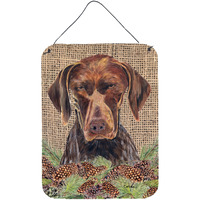 "Caroline's Treasures SC9035DS1216 German Shorthaired Pointer Aluminium Metal Wall or Door Hanging Prints, 16"" x 12"", Multicolor"