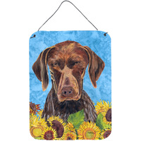 "Caroline's Treasures SC9053DS1216 German Shorthaired Pointer Aluminium Metal Wall or Door Hanging Prints, 16"" x 12"", Multicolor"