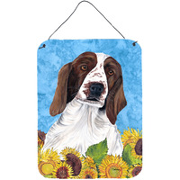 "Caroline's Treasures SC9078DS1216 Welsh Springer Spaniel Aluminium Metal Wall or Door Hanging Prints, 16"" x 12"", Multicolor"