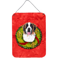 "Caroline's Treasures SC9082DS1216 Saint Bernard Aluminium Metal Wall or Door Hanging Prints, 16"" x 12"", Multicolor"