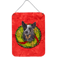 "Caroline's Treasures SC9090DS1216 Australian Cattle Dog Aluminium Metal Wall or Door Hanging Prints, 16"" x 12"", Multicolor"