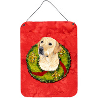 "Caroline's Treasures SC9091DS1216 Labrador Aluminium Metal Wall or Door Hanging Prints, 16"" x 12"", Multicolor"