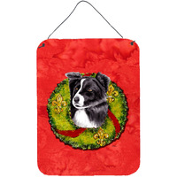 "Caroline's Treasures SC9104DS1216 Border Collie Aluminium Metal Wall or Door Hanging Prints, 16"" x 12"", Multicolor"