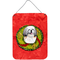 "Caroline's Treasures SC9108DS1216 Shih Tzu Aluminium Metal Wall or Door Hanging Prints, 16"" x 12"", Multicolor"