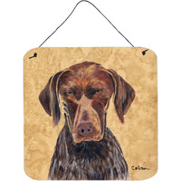 "Caroline's Treasures German Shorthaired Pointer Aluminum Metal Wall or Door Hanging Prints, 6 x 6"", Multicolor"