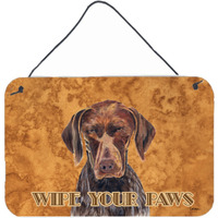 "Caroline's Treasures German Shorthaired Pointer Aluminum Metal Wall or Door Hanging Prints, 8 x 12"""