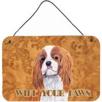 "Caroline's Treasures SC9118DS812 Cavalier Spaniel Aluminum Metal Wall or Door Hanging Prints, 8 x 12"""