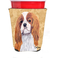 Cavalier Spaniel Red Solo Cup Beverage Insulator Hugger