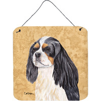 "Caroline's Treasures SC9120DS66 Cavalier Spaniel Aluminum Metal Wall or Door Hanging Prints, 6 x 6"", Multicolor"