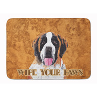 "Caroline's Treasures Saint Bernard Wipe your Paws Floor Mat, 19"" x 27"", Multicolor"