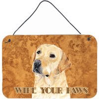 "Caroline's Treasures SC9133DS812 Labrador Aluminum Metal Wall or Door Hanging Prints, 8 x 12"""