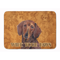 "Caroline's Treasures Dachshund Wipe your Paws Floor Mat, 19"" x 27"", Multicolor"