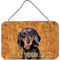 "Caroline's Treasures SC9139DS812 Dachshund Aluminum Metal Wall or Door Hanging Prints, 8 x 12"""