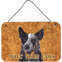 "Caroline's Treasures Australian Cattle Dog Aluminum Metal Wall or Door Hanging Prints, 8 x 12"""