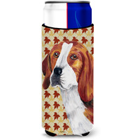 Beagle Fall Leaves Portrait Ultra Beverage Insulators for slim cans SC9209MUK