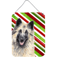 "Caroline's Treasures Belgian Tervuren Holiday Christmas Aluminium Metal Wall or Door Hanging Prints, 16"" x 12"", Multicolor"