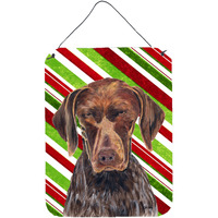 "Caroline's Treasures German Shorthaired Pointer Christmas Wall or Door Hanging Prints, 16"" x 12"", Multicolor"