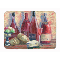 "Caroline's Treasures Wine and Cheese by David Smith Floor Mat, 19"" x 27"", Multicolor"
