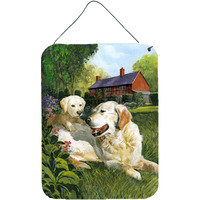 "Caroline's Treasures Yellow Labradors by Don Squires Wall or Door Hanging Prints SDSQ0431DS1216, 16""H x 12""W, Multicolor"