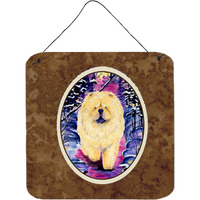 "Caroline's Treasures SS1005DS66 Chow Chow Aluminum Metal Wall or Door Hanging Prints, 6 x 6"", Multicolor"