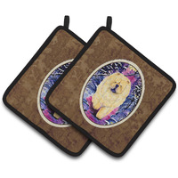 "Caroline's Treasures Chow Pair of Pot Holders SS1005PTHD, 7.5HX7.5W, Multicolor"
