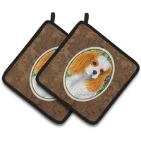 "Caroline's Treasures Cavalier Spaniel Pair of Pot Holders SS1006PTHD, 7.5HX7.5W, Multicolor"